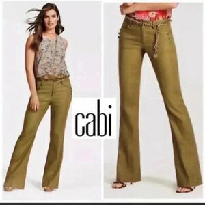 Cabi Charlie Trouser  5314R linen blend size 2
